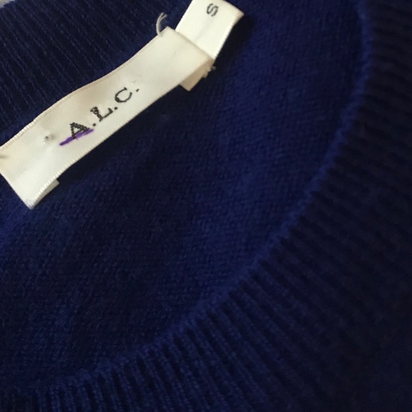 A.L.C. Wool Cashmere Blue Hamilton Sweater - Picture 8 of 9